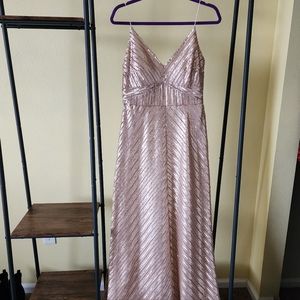 Weddington Way champagne colored sequin dress